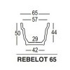 Décorations & Pots design REBELOT 65, H50cm PLUST COLLECTION
