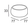 Décorations & Pots design T BALL, H33cm PLUST COLLECTION