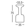 Tabouret design & lumineux - Tabouret de bar ARMILLARIA, H75cm PLUST COLLECTION