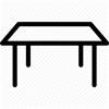 Table design & lumineuse - Table haute