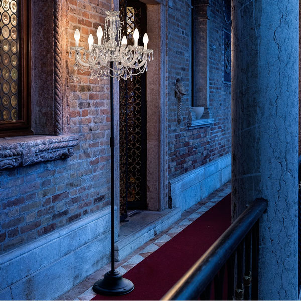 Lampadaire extérieur LED Masiero Drylight pour éclairage entrée design